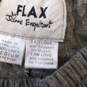 Vintage FLAX Linen Capri Pants